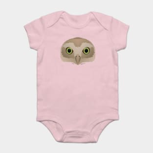 Baby Owl Face Baby Bodysuit